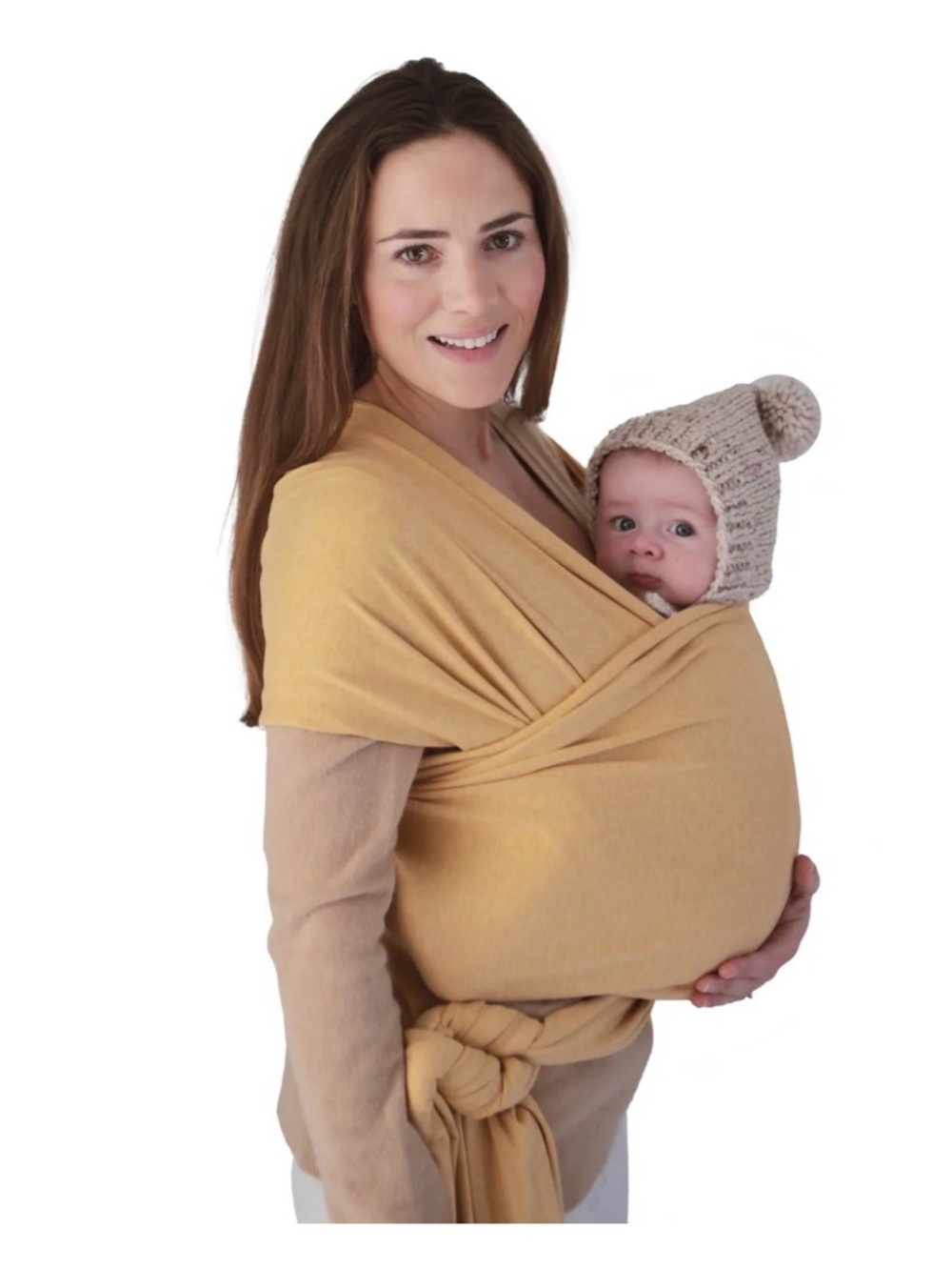 Mushie Baby Head Support
Pillow in Mustard Yellow